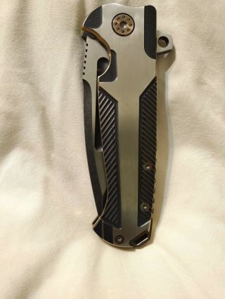 Andre De Villiers Custom Adv Ronin Folding Knife With Factory Storage Pouch