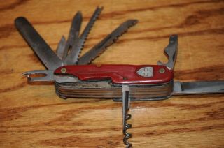 Rare Antique Wenger Wengerinox Swiss Army Folding Knife Knives Vintage Blades.