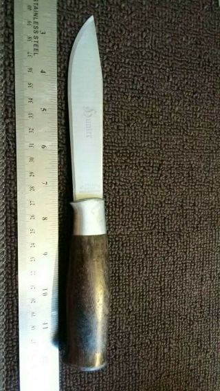 Vintage Brusletto Geilo Fixed Blade Hunter Knife Made In Norway With Wood Handle