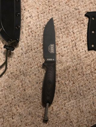 Esee Model 4 W/ Tkc Scales And 2 Sheaths