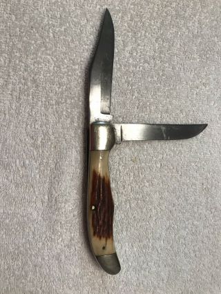 1970 Case Xx Usa 5265 Sab Stag Folding Hunter Knife Nm