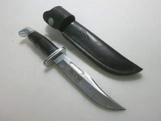 Buck 6 " Fixed Blade Hunting Knife 100 Year Anniversary,  Leather Sheath 119