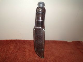 Vintage Early Case Xx Fixed Blade Knife W/sheath