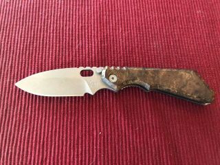 Buck Strider 889 Knife Ironwood Handle Stonewashed Blade