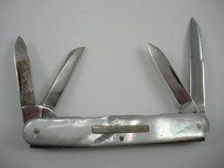 Vintage John Primble India Steel Pearl Handled Knife