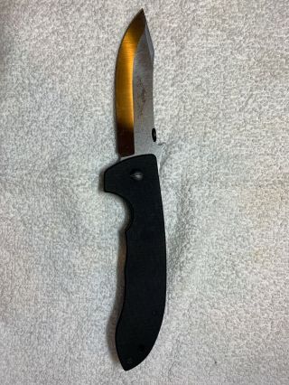 Emerson Knives Mini Cqc - 8 Sf Horseman Knife,  Satin Plain Edge Blade - Dealer