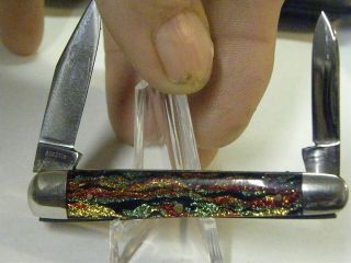 Case Xx Knife 1920 / 1940 Multi Color Christmas Glitter Sparkle 6202