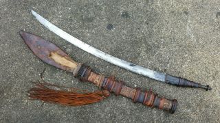 Antique 19th Century Islamic African Mandingo Sword With European Imported Blade