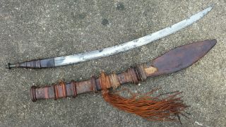 Antique 19th Century Islamic African Mandingo Sword with European Imported Blade 2