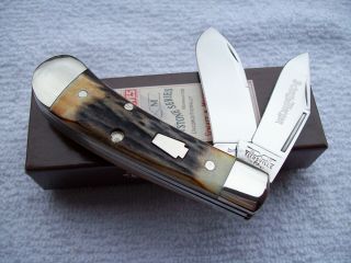 2014 Schatt & Morgan Shiner Knife 032280 Awesome Stag 1 Of 400 Produced Nib