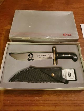 Case Xx 3 Dot Jim Bowie Hunting Knife In Rough Box Fixed Blade Knives