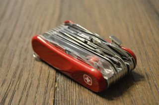 Wenger 16906 Swiss Army Tool Chest Knife,  Red