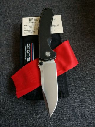 Mkad Loro By Custom Knife Factory Ckf,  Frame Lock Titanium Black,  M390 Blade