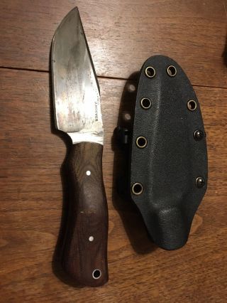 J.  Hoover Custom Knife Brown Micarta Handle