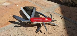 Wenger Minigrip / Pocketgrip Eddie Bauer Edition W/nylon Sheath Army Knife