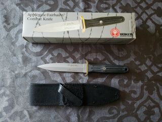 Boker Knife Applegate Fairbairn Fixed Blade Combat Dagger 17817 German Sheath