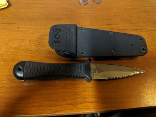 Sog Pentagon Boot Knife Dagger Made In Seki Japan With Sheath