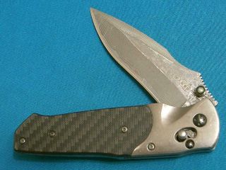 Sog Specialty Knives Seki Japan A03 Arcitech Damascus Carbon Fiber Folding Knife