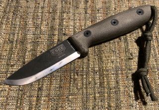 ESEE RB3 Scandi Fixed Blade Knife,  Custom ARMATUS CARRY Kydex Sheath,  Bushcraft 3