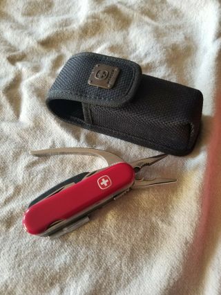 Retired Wenger Delemont Swiss Army Knife - Red Pocketgrip - Multi Tool Pliers