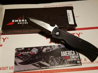 Emerson Mini Cqc - 7bw - Sf Knife Made In U.  S.  A