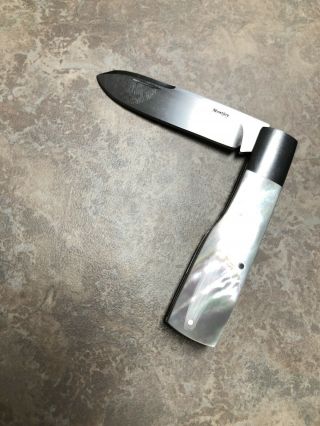 Custom Single Blade Pocket Knife Made By Claude Montjoy Of South Carolina