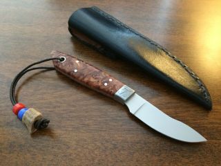W.  G.  Stegner Wilbur Stegner Custom Handmade Small Fixed Blade Knife Engraved