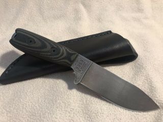 Ka - Bar / Bk&t Bk - 14 " Eskabar " Becker / Esee Fixed Blade Knife W/ Leather Sheath