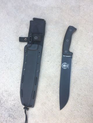 Esee Junglas Fixed Blade Knife G10 Handle W/kydex Sheath 10 1/2 " Blade