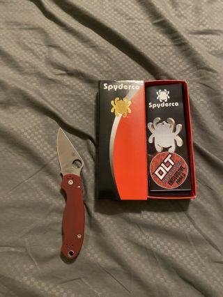 Spyderco Para 3 Dlt Exclusive Red G - 10 M390 Paramilitary 3 C223gprd