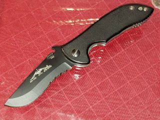 Emerson Mini Commander Bts Knife Black,  Combo Edge