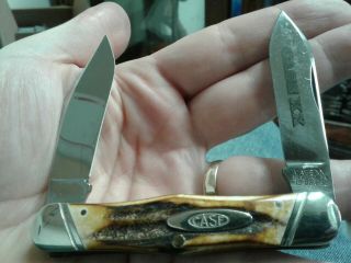 Case Xx Bradford Pa Usa 1992 52046j Stag Pocket Knife