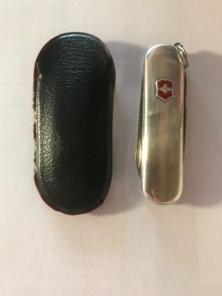 925 Sterling Silver Smooth Victorinox Swiss Army Pocket Knife Classic Sd