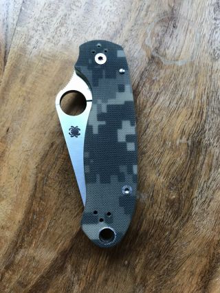 Spyderco Para 3 Compression Lock Knife Digi Camo G - 10 (3 " Satin) C223gpcmo