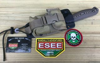 Esee Laser Strike Fixed Blade Knife,  G10 Scales,  Kydex Sheath,  Storage Pouch