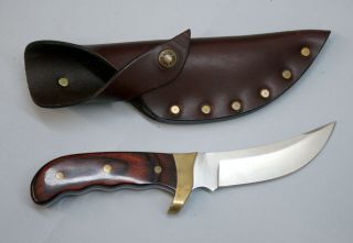 Buck Custom Kalinga Laminated Rosewood Knife With Sheath 2