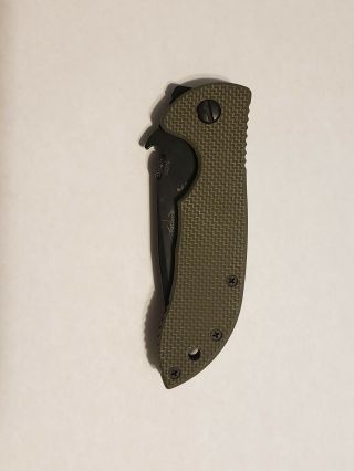 Emerson Knives Mini Commander Bt With Od Green Scales