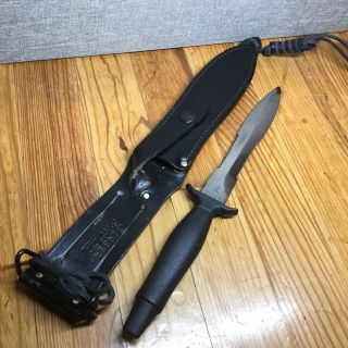 1978 Gerber Mark Ii Survival Knife | Black Leather Sheath | 7 " Blade