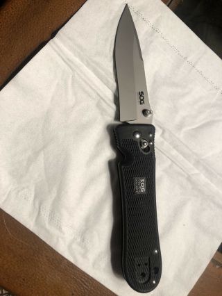 Sog Spec Elite 1 Folding Knife In Rare Discontinued Vg - 10