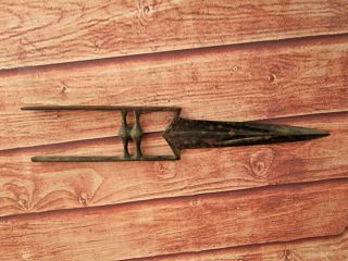 Vintage Old Hand Forged Indo Mughal Style Iron Katar Dagger Sword Tiger Knife K4