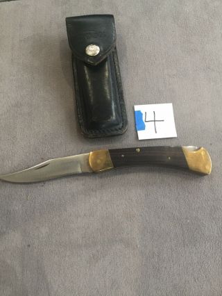 Buck 110 Vintage Knife,  Usa Inverted 2 Liner With Buck Sheath 1967 - 1972