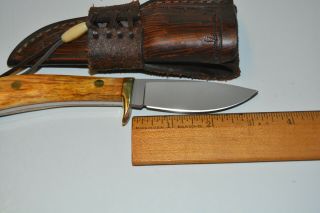 Wilson Collectible Custom Hand Made Fixed Blade Knife And Sheath 3