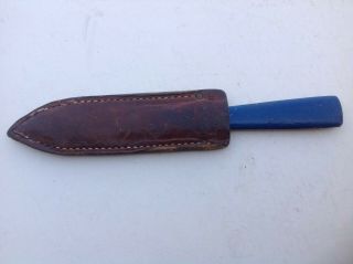 Rare Pre.  Ww2 Crafters Trade Mark Phila.  Throwing Knife With Sheath.