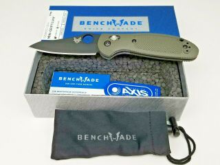 Benchmade Usa 555bkod Mini Griptilian Folding Knife 2.  91 " S30v Od Green Handles
