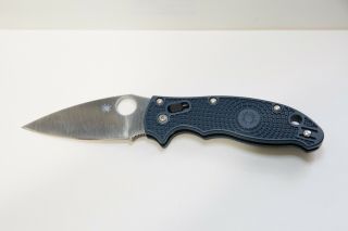 Spyderco Manix 2 Lightweight Dark Blue Frn Handle Cpm - S110v Knife C101pdbl2