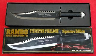 Rambo First Blood Part Ii Signature 9295 Edition.  15 " Overall Lenght - Knife