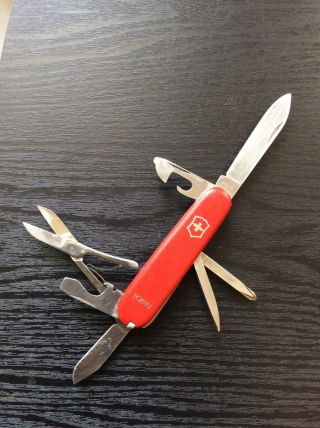 Rare Victorinox Swiss Army Knife 84mm Salesman Hoffritz With Clip Point Blade