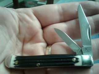 Queen Steel Usa 14 1976 Peanut Pocket Knife