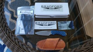 Bradford Guardian 3 N690 Steel.  Armatus And Leather Sheath.