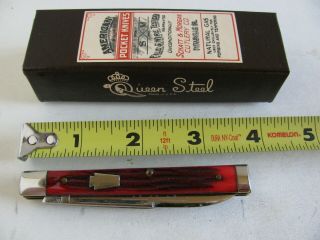 Queen Steel Schatt & Morgan Usa 2 Bladed Doctors Knife 42296 W/box